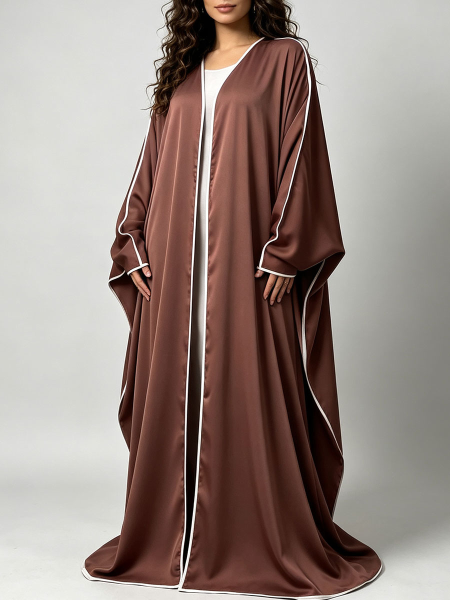 Elegante satijnen abaya kimono - Abaya Modest Wear recensie en prijs