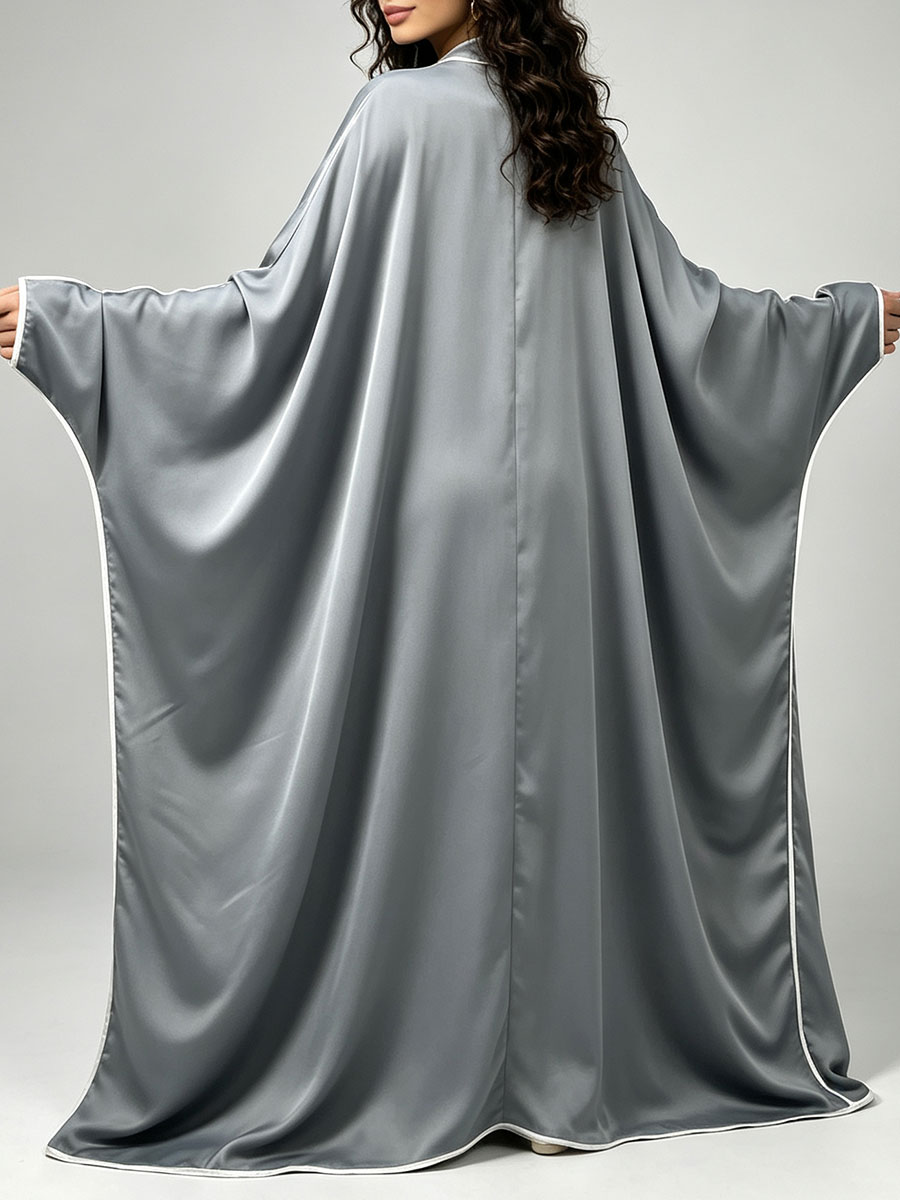 Elegante satijnen abaya kimono - Abaya Modest Wear recensie en prijs