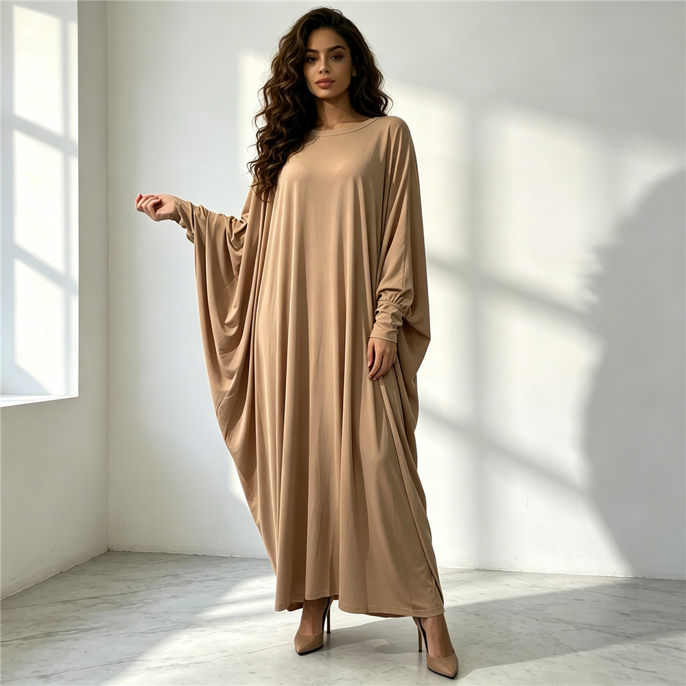 Effenkleurige Abaya met vleerm - Abaya Modest Wear recensie en prijs