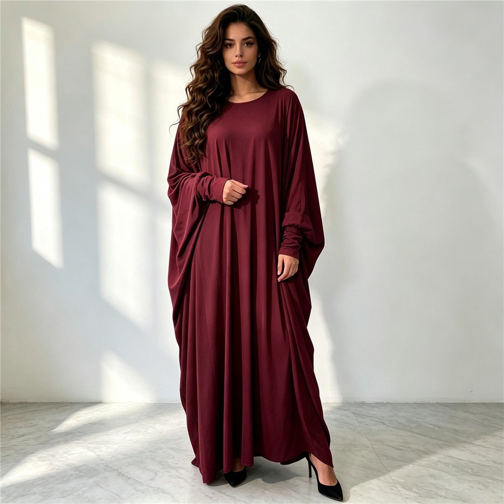 Effenkleurige Abaya met vleerm - Abaya Modest Wear recensie en prijs