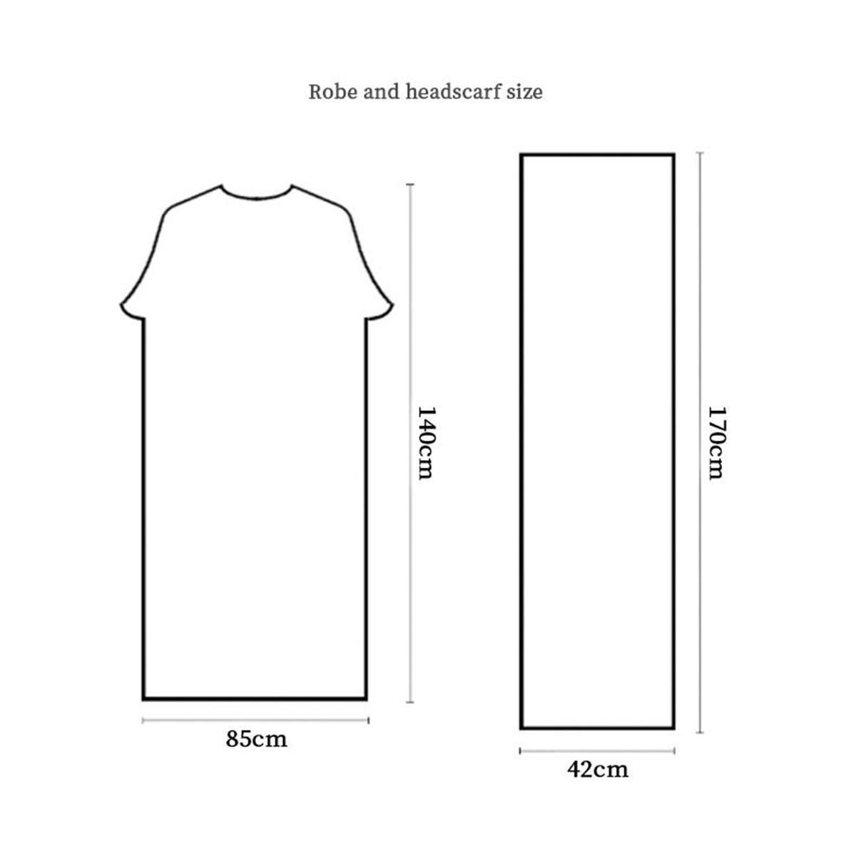 Nieuwe Muslim 2-delige Abaya S - Abaya Modest Wear recensie en prijs